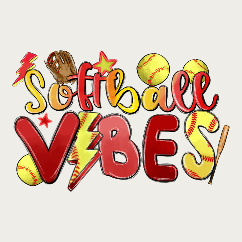 Softball Vibes Zipper Hoodie by MaliasSmallBusiness | Teevron