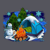 Winter Camping With Camp Fire Vintage Hoodie | Teevron