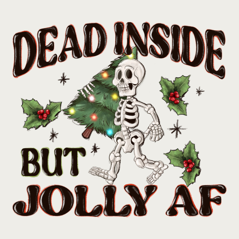 Dead Inside But Jolly Af Zipper Hoodie by MaliasSmallBusiness | Teevron
