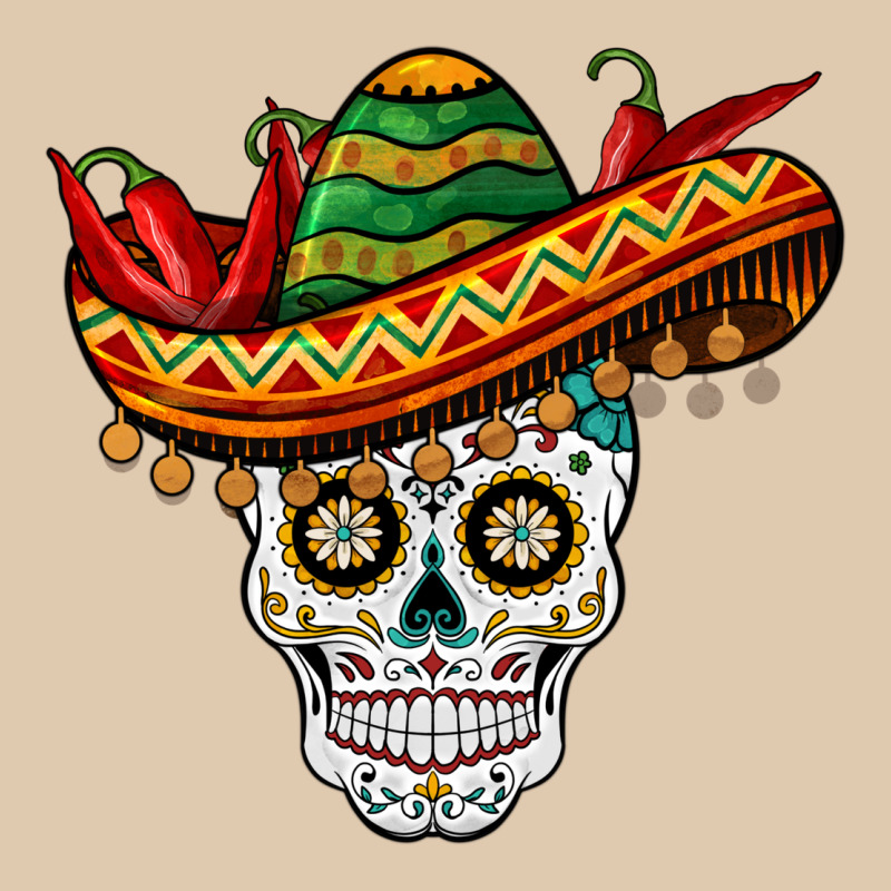 Cinco De Mayo Sombrero Skull Heavyweight Sweatshirt by BarkalooDesign | Teevron