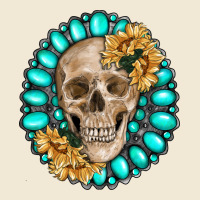 Skull With Gemstone And Sunflower Premium Tee | Teevron