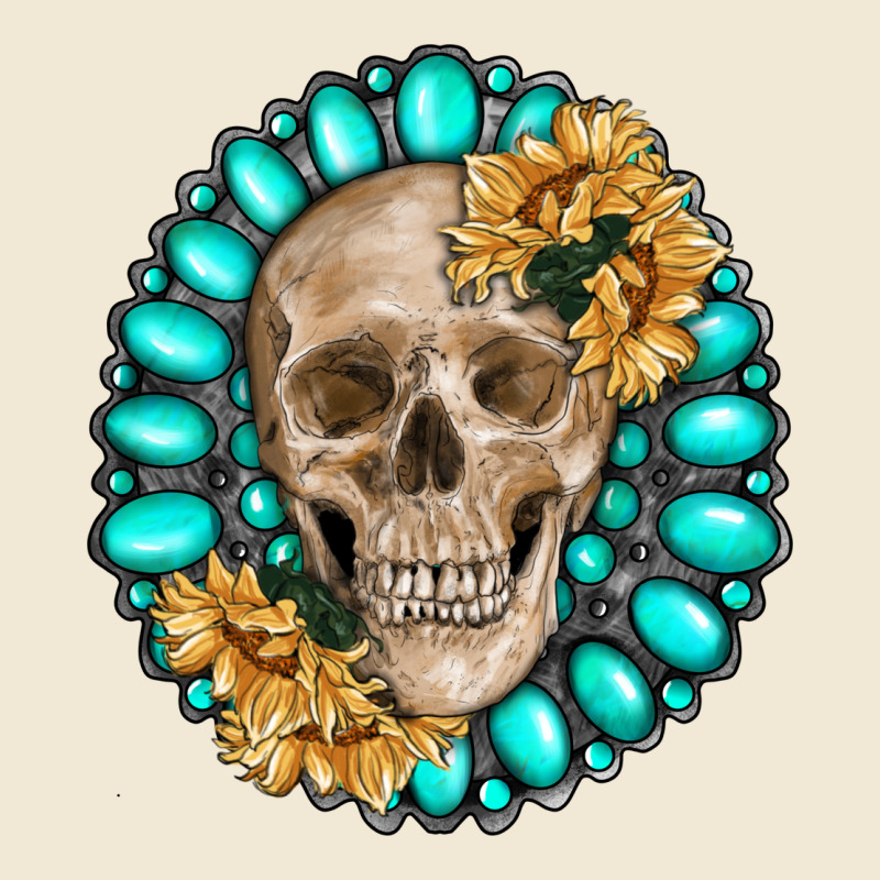 Skull With Gemstone And Sunflower Premium Tee by RanaPortraitStore | Teevron