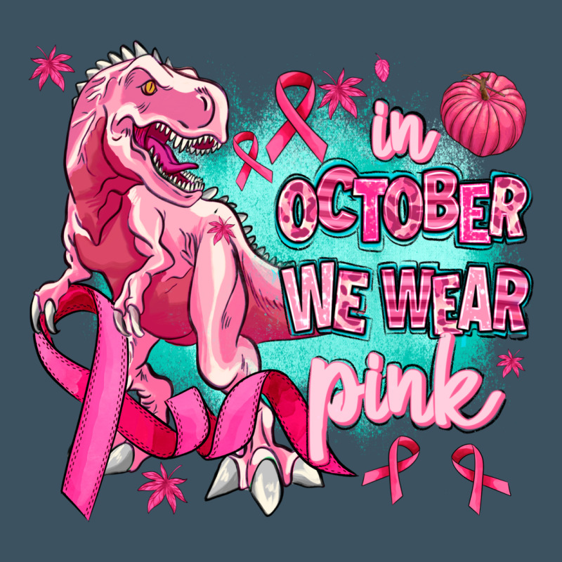 Dinosaur  In October We Wear Pink Urban Heavy Tee by AdoDesignShop | Teevron