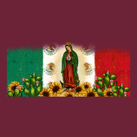Lady Of Guadalupe Mexican Flag Long Sleeve Tee | Teevron