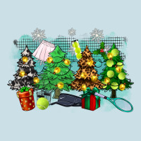 Christmas Trees With Tennis Ladies Tee | Teevron