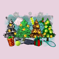Christmas Trees With Tennis Ladies Tee | Teevron
