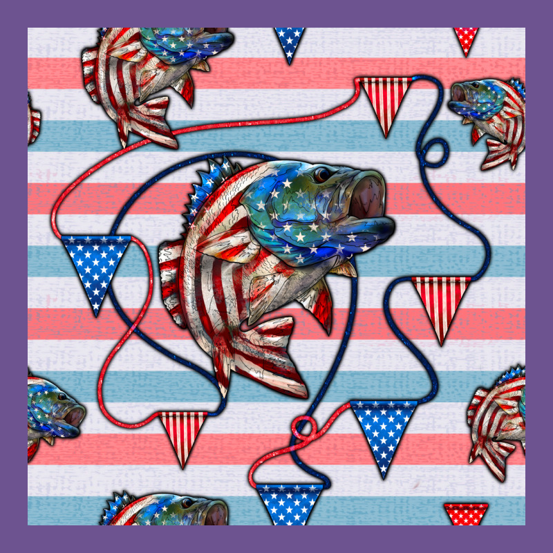 American Flag Bass Vintage Tee by BundleAndBundleShop | Teevron