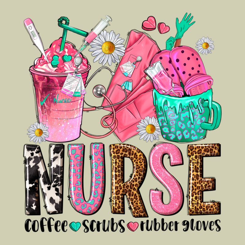 Nurse Coffee Scrubs Rubber Gloves Heavy Core Tee by texasbilliewilder | Teevron
