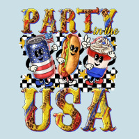 Party In The Usa With Leopard Ladies Tee | Teevron