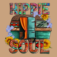 Hippie Soul With Caravan And Flowers Vintage Tee | Teevron