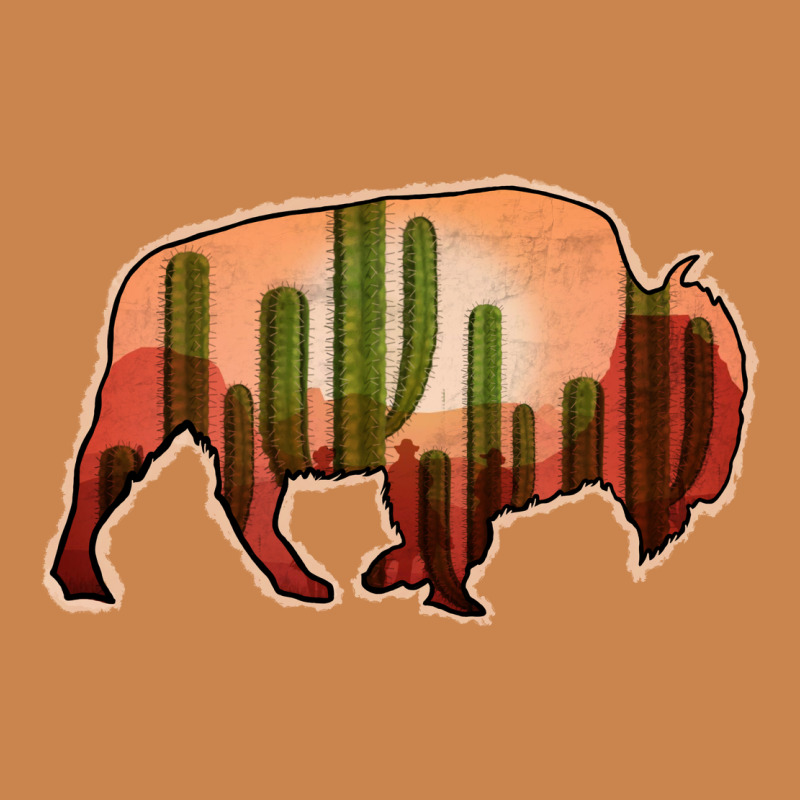 Cactus Bison Silhouette Heavyweight Hoodie by Bettercallsaul | Teevron