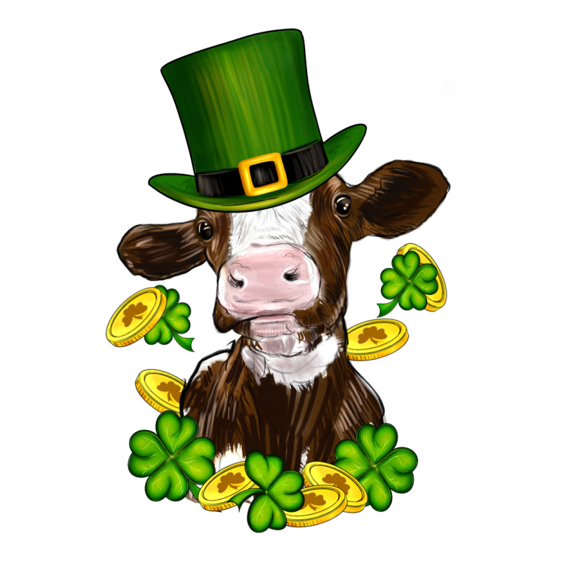 St Patricks Day Cow Ladies Tee by RanaPortraitStore | Teevron