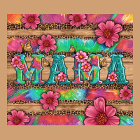 Mama With Tie Dye And Flowers Vintage Tee | Teevron