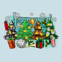 Christmas Trees With Volleyball Ladies Tee | Teevron