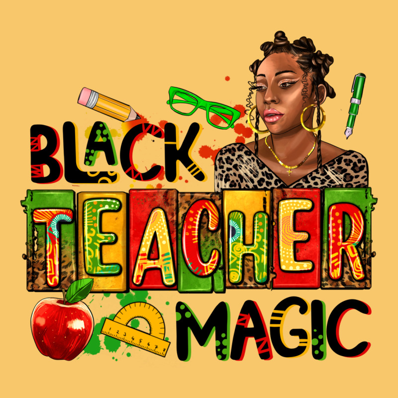 Black Teacher  Magic Vintage Hoodie by AdoDesignShop | Teevron