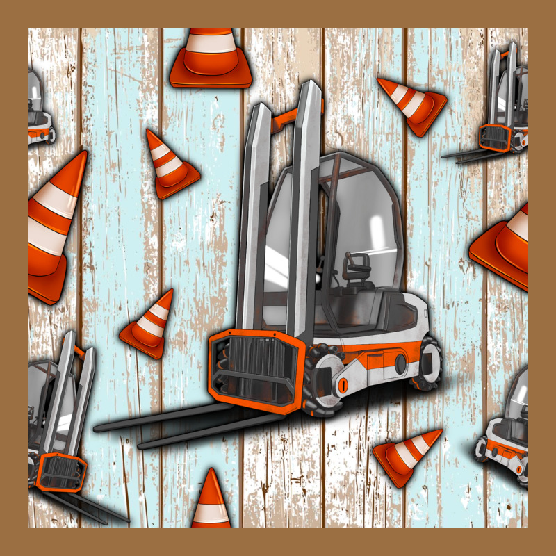 Forklift Seamless Pattern Vintage Tee by BundleAndBundleShop | Teevron