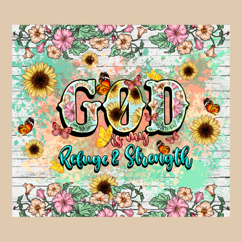 God Is My Refugee And Strength Heavyweight Sweatshirt by NancyCooperArtShop | Teevron