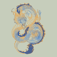 Blue And Orange Dragon Ladies Tee | Teevron