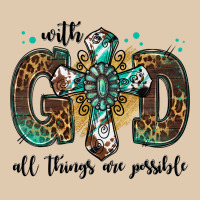 With God All Things Are Possible Gemstone Cross Heavyweight Sweatshirt | Teevron