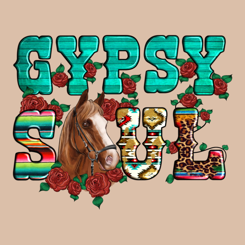 Western Gypsy Soul Horse Roses Serape Aztec Leopard Urban Heavy Tee by Artiststas | Teevron