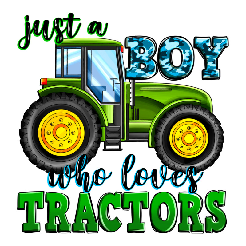 Just A Boy Who Loves Tractors Premium Tee by Zillion Design Studio | Teevron
