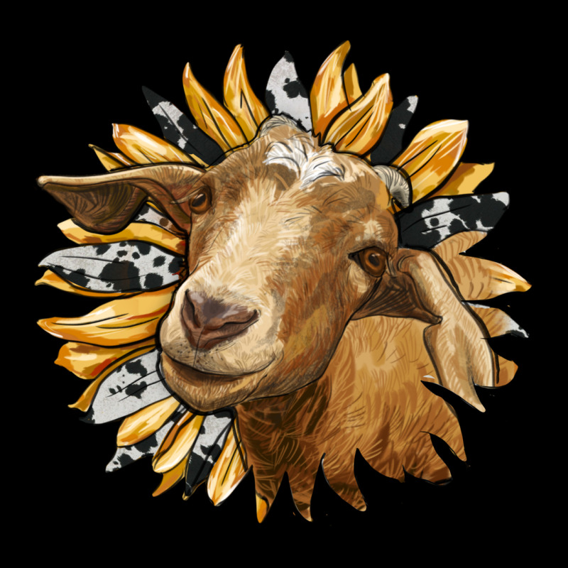 Sunflower With Goat Premium Tee by RanaPortraitStore | Teevron