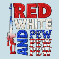 Red White And Pew Pew Pew Ladies Tee | Teevron