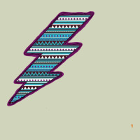 Purple Border Aztec Pattern Lightning Heavyweight Hoodie | Teevron