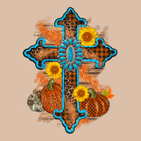 Thanksgiving Cross Pumpkin Sunflower Urban Heavy Tee | Teevron