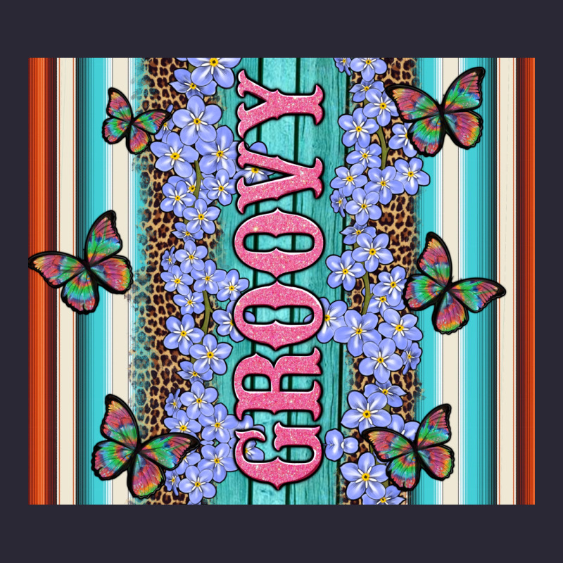 Groovy With Flowers And Butterflies Vintage Tee by Artiststas | Teevron