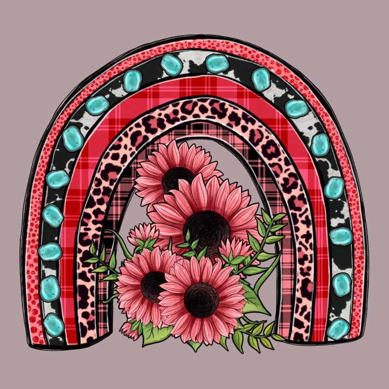 Valentines Sunflower Rainbow Vintage Hoodie by JahusDesignShop | Teevron