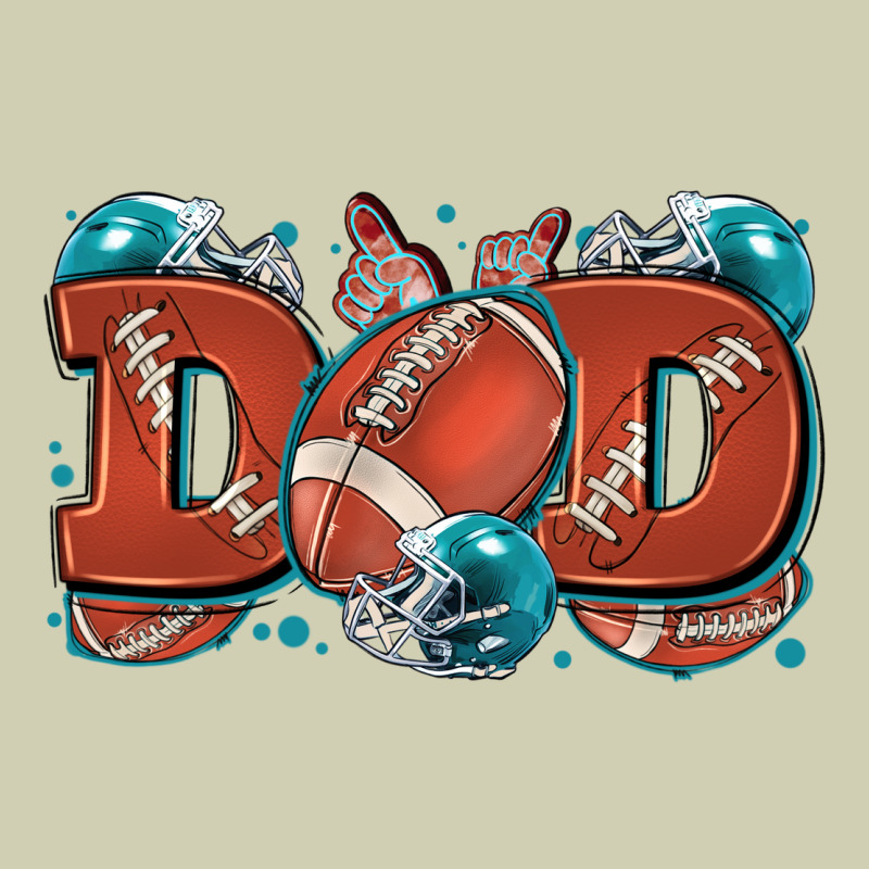 Dad American Football Heavy Core Tee by Zillion Design Studio | Teevron