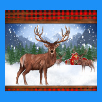 Christmas Reindeer Red Barn Country Farm Christmas Classic Tee | Teevron