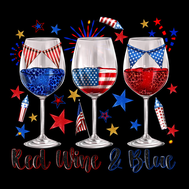 Red Wine And Blue Wine Glasses Ladies Tee by texasbilliewilder | Teevron