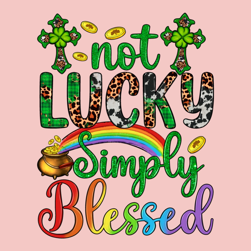 Western St. Patrick's Day Cross Not Lucky Simply Blessed Urban Heavy Tee by Artiststas | Teevron