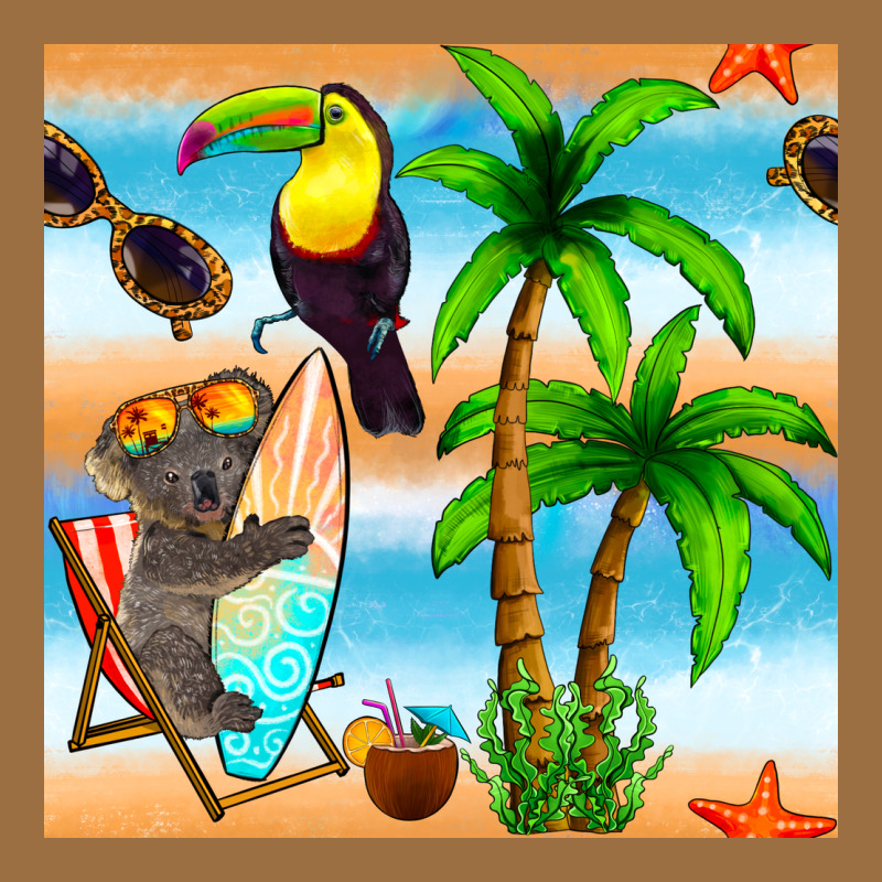 Tropical Animals Seamless Pattern Vintage Tee by BundleAndBundleShop | Teevron