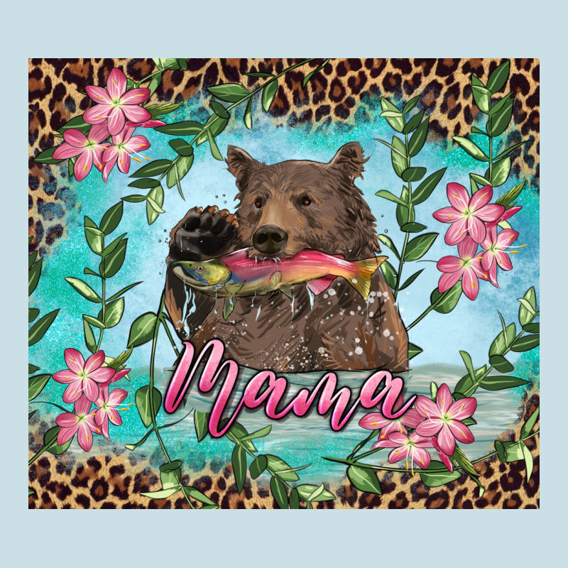Mama Bear Haunting Fish Floral Tumbler Ladies Tee by RanaPortraitStore | Teevron