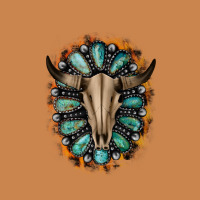 Western Gemstone Bull Skull Heavyweight Hoodie | Teevron