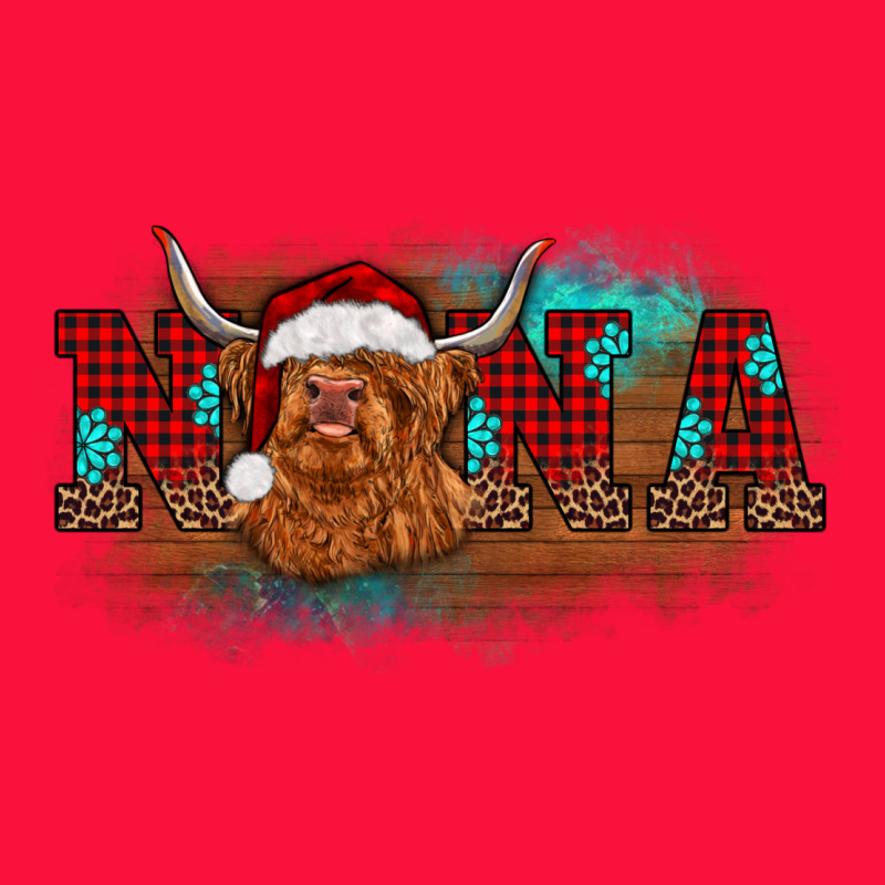 Christmas Nana Highland Cow Classic Tee by BarkalooDesign | Teevron