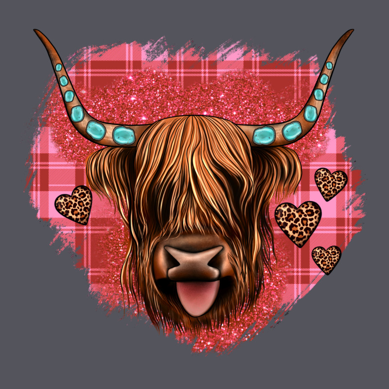 Highland Cow Valentines Vintage Hoodie by JahusDesignShop | Teevron