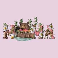 Mama With Bear And Daisy Ladies Tee | Teevron