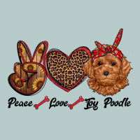 Peace Love Toy Poodle Heavy Core Tee | Teevron