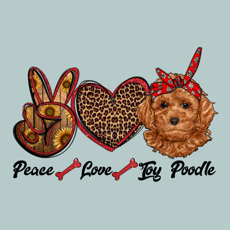 Peace Love Toy Poodle Heavy Core Tee by RanaPortraitStore | Teevron
