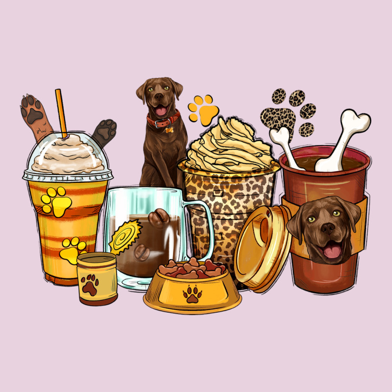 Labrador Retriever Coffee Cups Ladies Tee by Zillion Design Studio | Teevron
