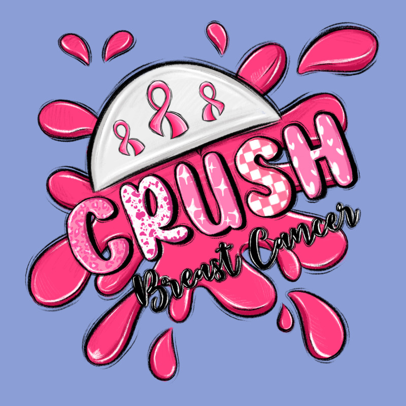 Crush Breast Cancer Long Sleeve Tee by MaliasSmallBusiness | Teevron