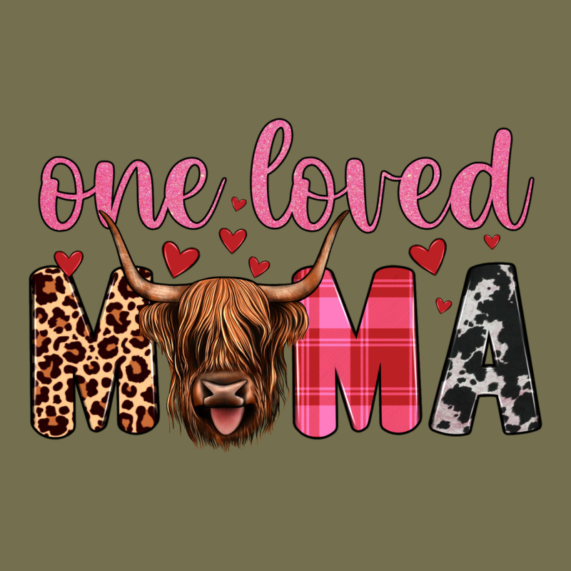 Highland Cow One Loved Mama Vintage Hoodie by JahusDesignShop | Teevron
