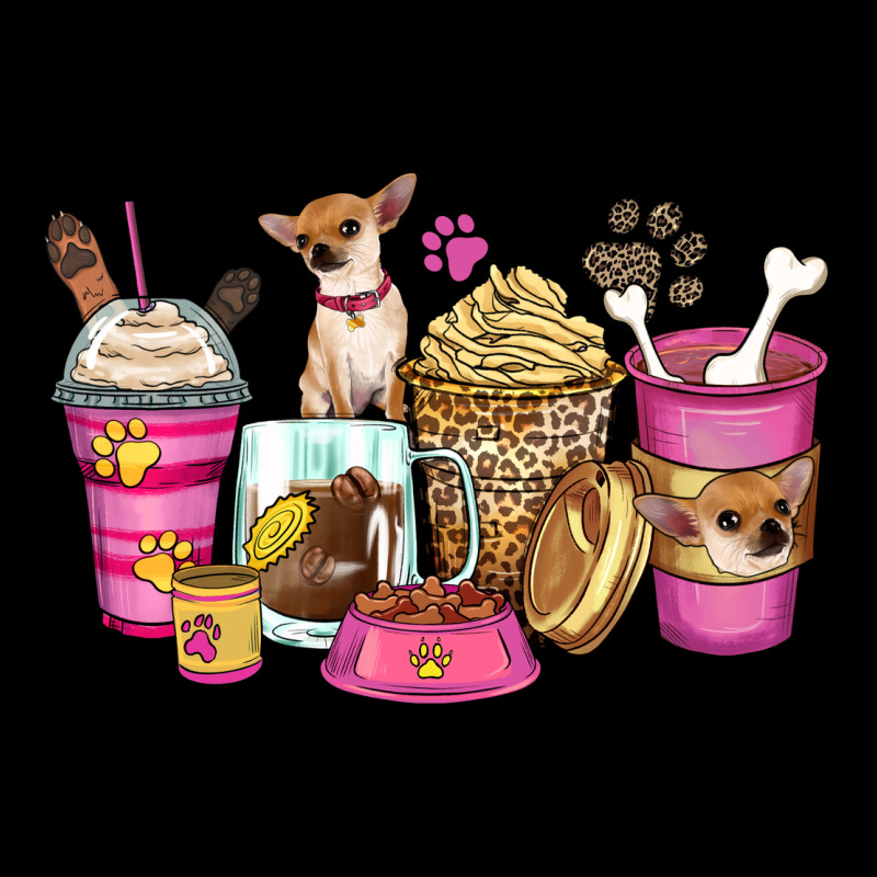 Chihuahua Coffee Cups Ladies Tee by Zillion Design Studio | Teevron