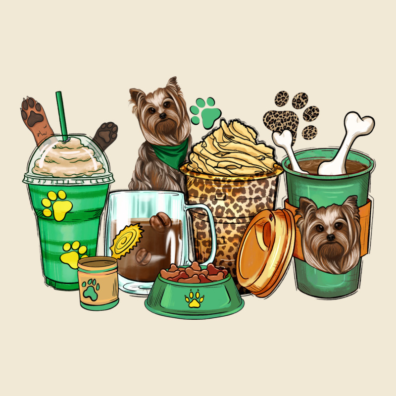 Yorkshire Terrier Coffee Cups Ladies Tee by Zillion Design Studio | Teevron