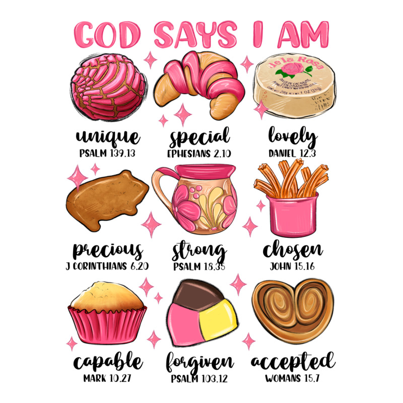 God Says I Am Mexican Pan Dulce Zipper Hoodie by MaliasSmallBusiness | Teevron