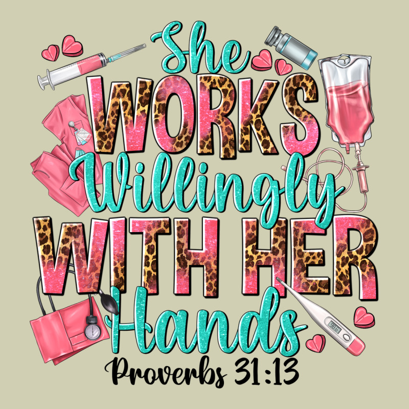 She Works Willingly With Her Hands Heavy Core Tee by texasbilliewilder | Teevron